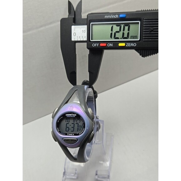 Timex Ironman Triathlon 50 Lap Purple Gray WR 100M Indiglo Watch New Battery - Picture 6 of 11